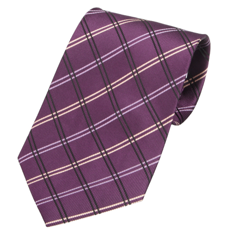 Tienamic kravata tmavě fialová
