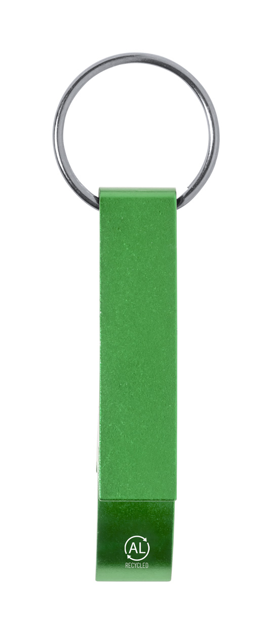 Mixe přívěšek na klíče s otvírákem zelená