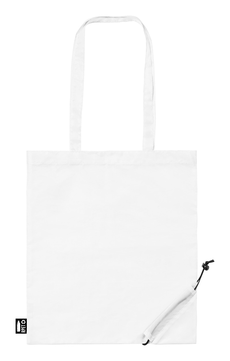 Lulu skládací RPET nákupní taška bílá
