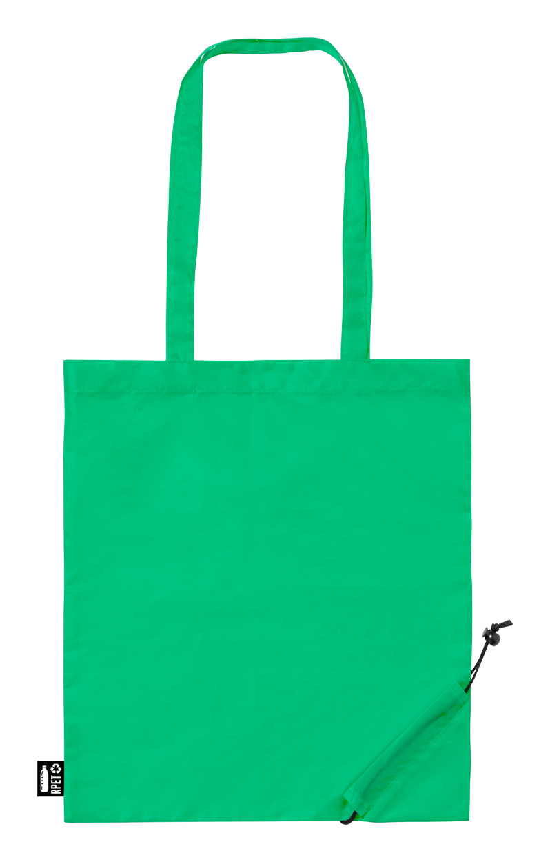 Lulu skládací RPET nákupní taška zelená