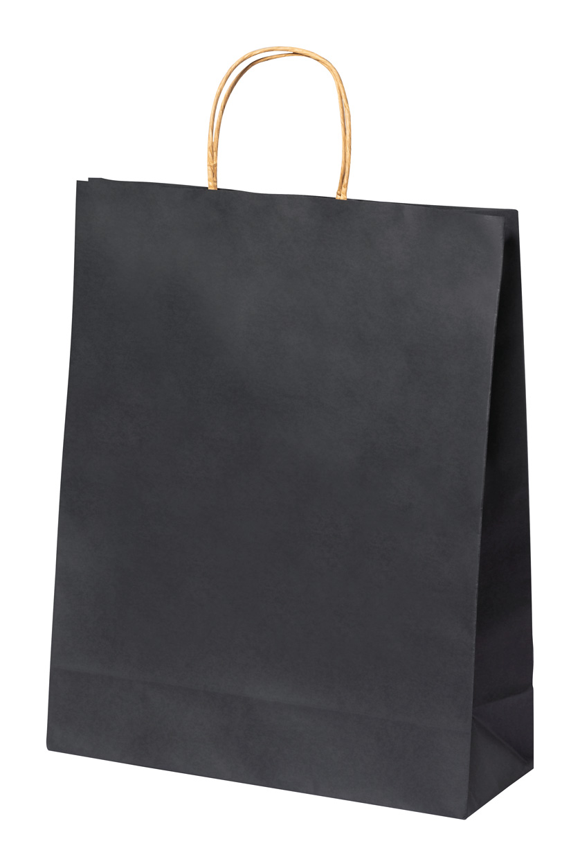 Linel papírová taška černá