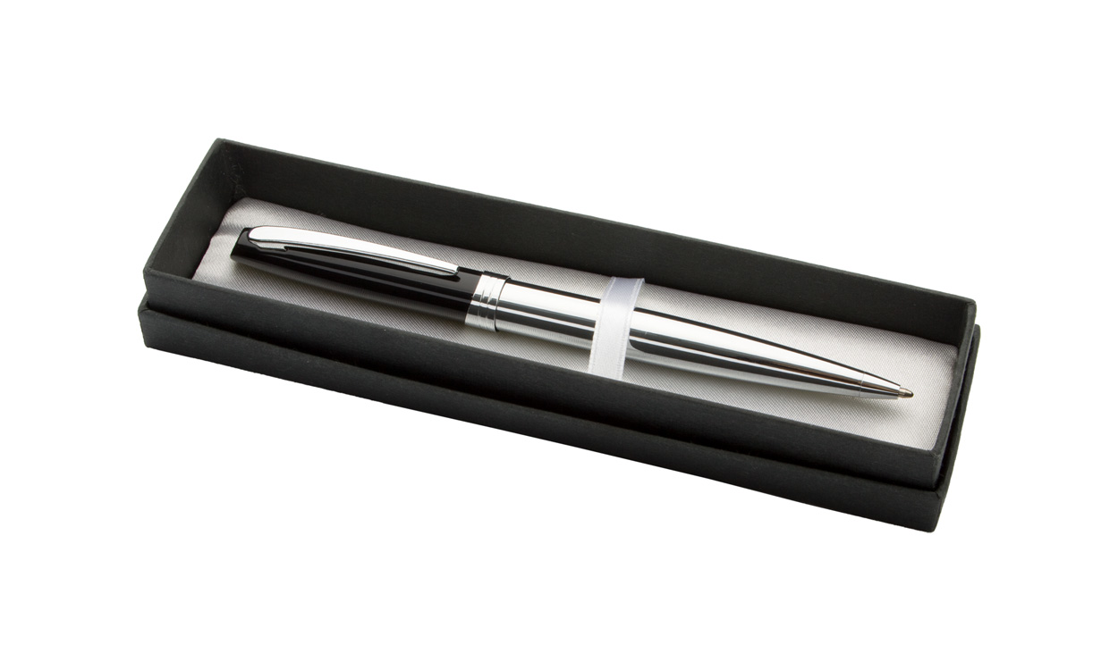 Center stylo à bille métal